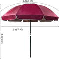 Umbrela pentru gradina , diametrul 280 cm , rotunda , Grunberg verde,visiniu