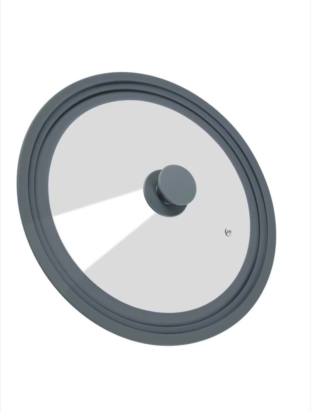 Capac din sticla termorezistenta si silicon, multifunctional, 16, 18 sau 20 cm