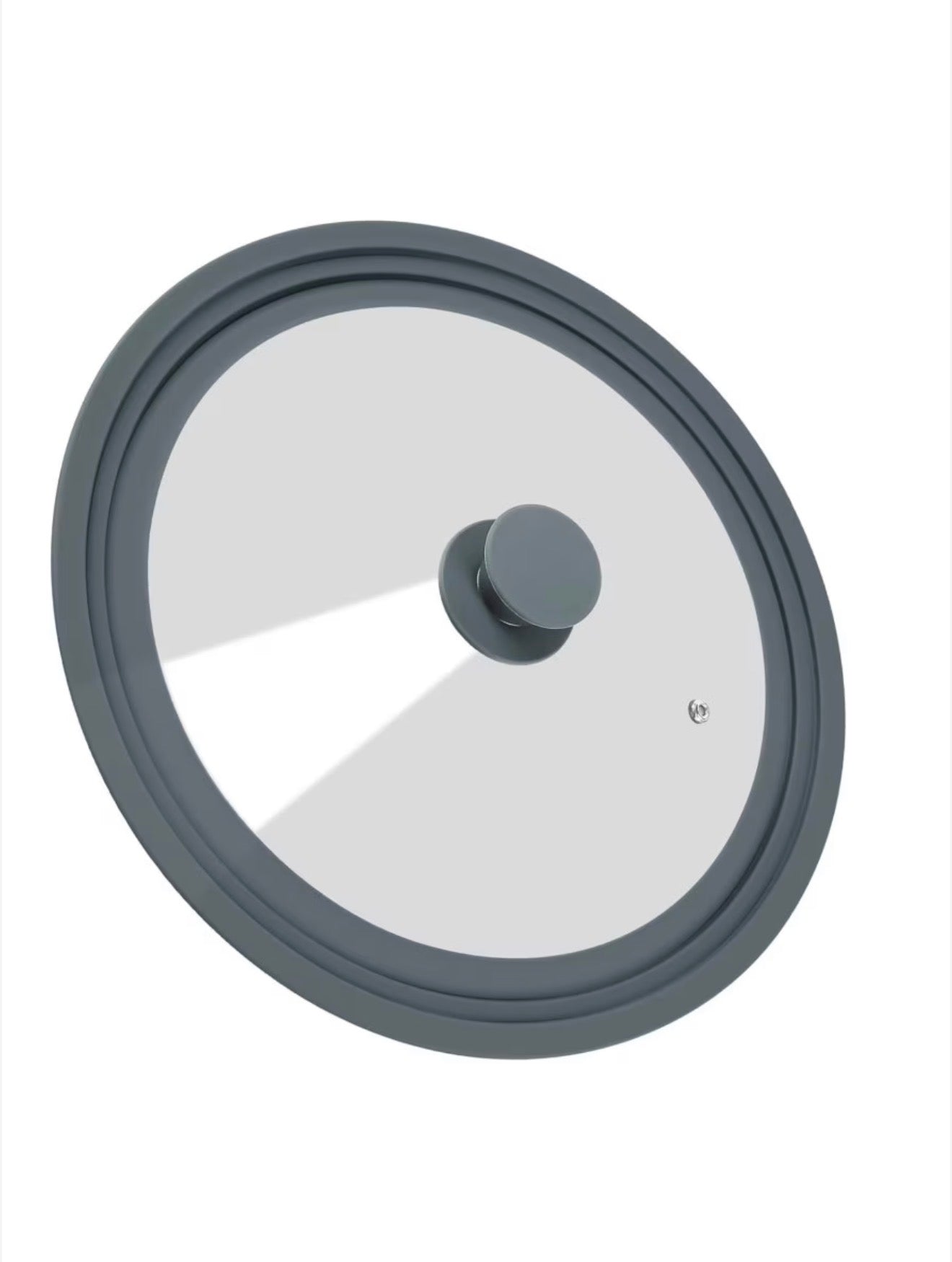 Capac din sticla termorezistenta si silicon, multifunctional, 16, 18 sau 20 cm