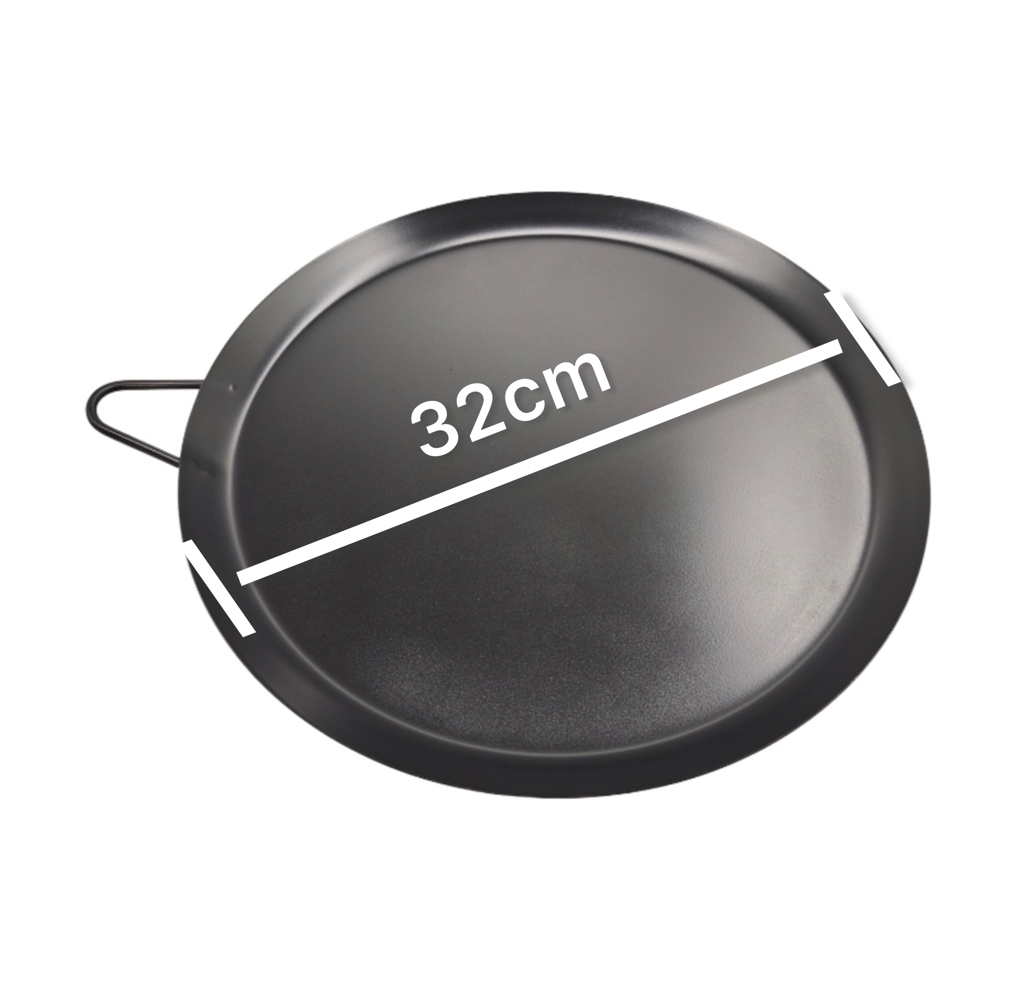 Tava din otel, cu invelis antiaderent, pentru aragaz sau gratar, ⌀32 cm, Grunberg GR6137