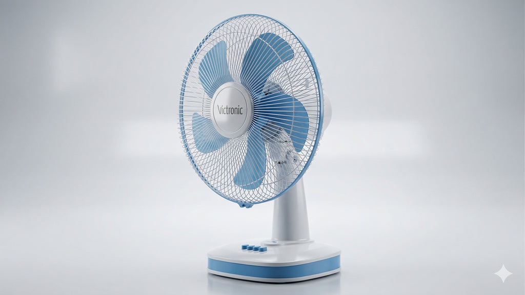 Ventilator pentru birou, 40 cm, 3 trepte de viteza, 45 W, Victronic