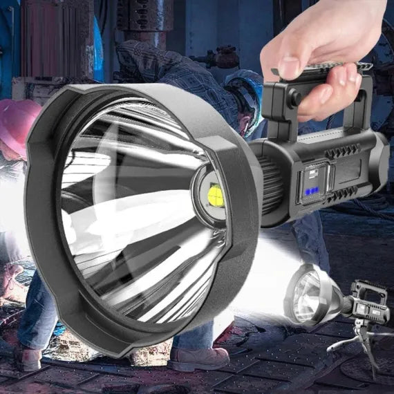 LANTERNA LED, REINCARCABILA, FUNCTIE POWERBANK, 4 MODURI ILUMINARE, TREPIED INCLUS