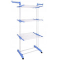 Uscator Vertical pentru Rufe Haine Mobil si Pliabil cu Suport Umerase, Inaltime 175 cm