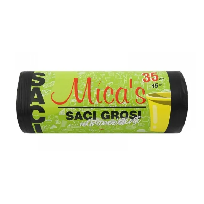 Saci menajeri MICA`S, 35 L, 15 buc/rola
